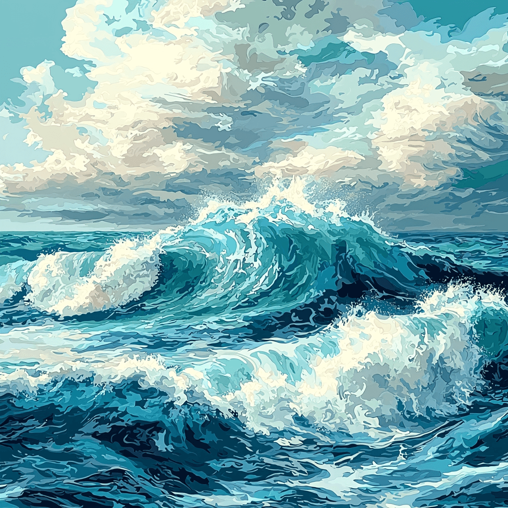 Michelangelo Inspired Oceanic Majesty Paint By Numbers