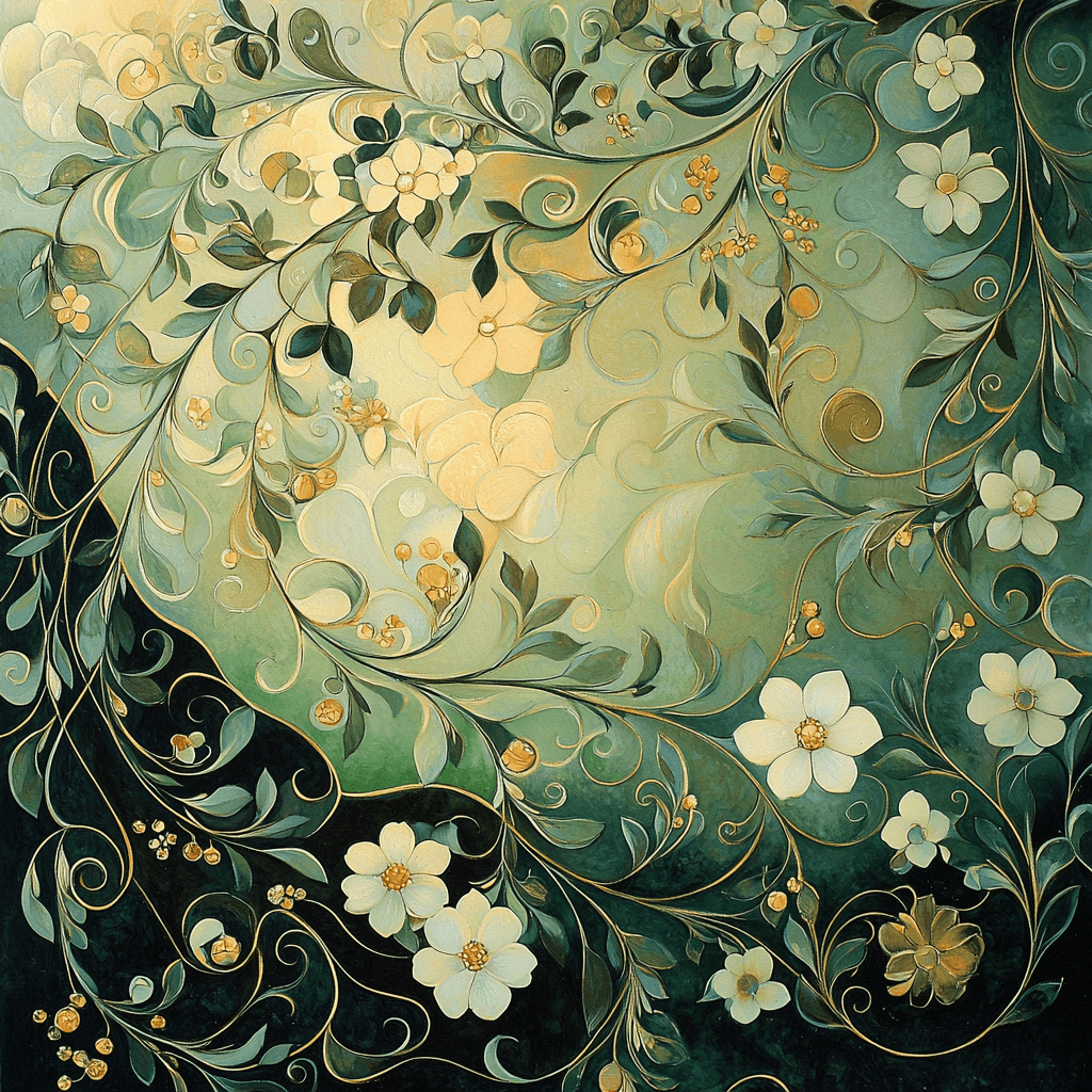 Mucha Inspired Art Nouveau Botanical Beauty - DIY Painting By Numbers Kit