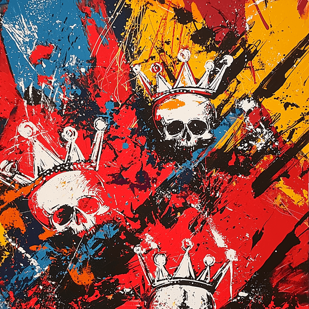Jean-Michel Basquiat Inspired Urban Chaos Print Paint By Numbers