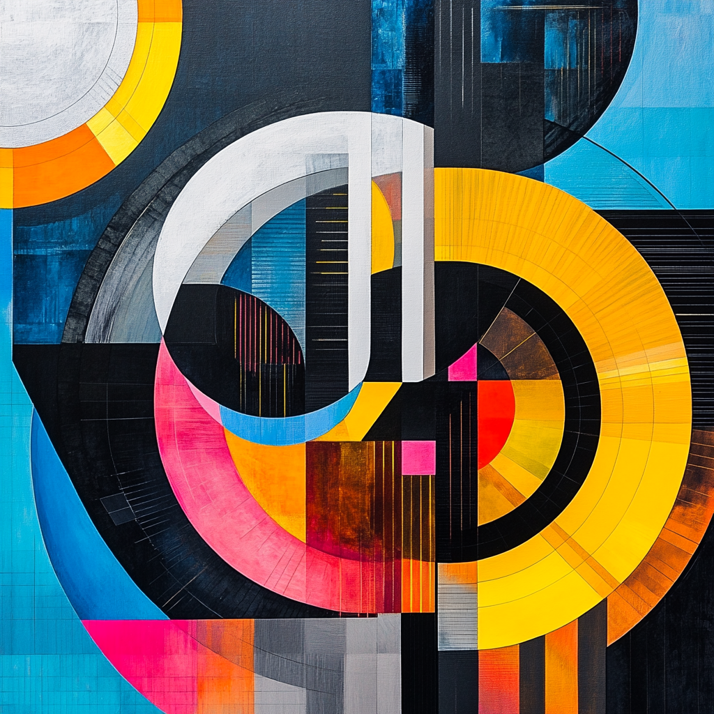 Kandinsky Inspired Racing Lines Painting by numbers kit