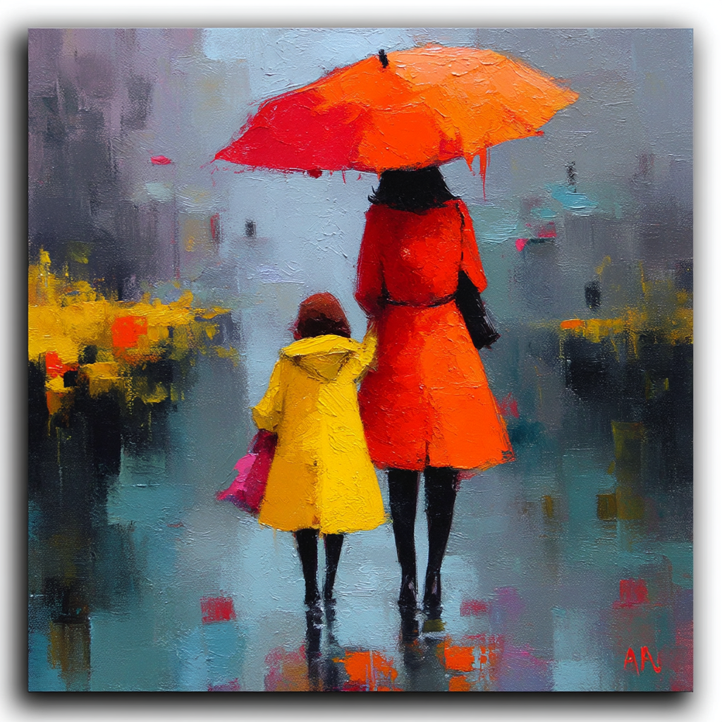 Motherhood In Every Raindrop Paint By Number