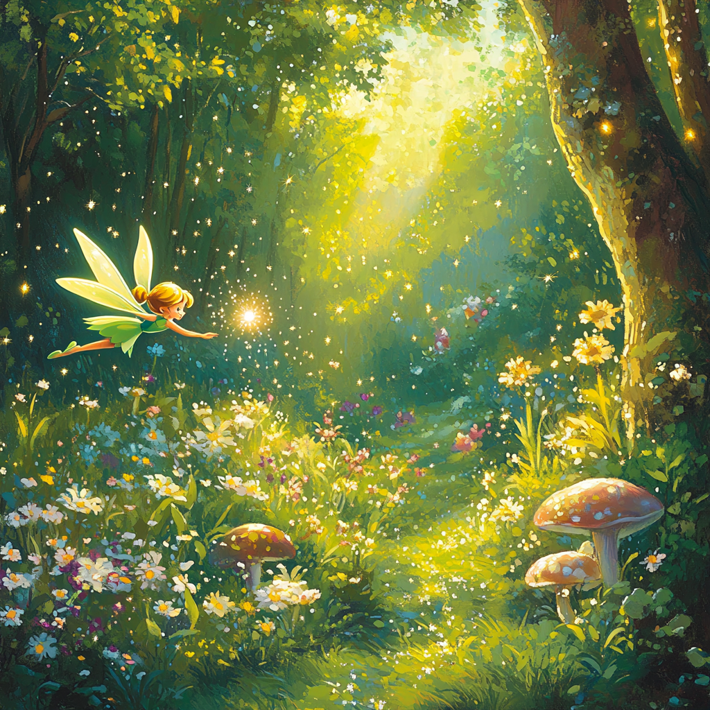 Tinker Bells Enchanted Forest Journey Paint by numbers kits