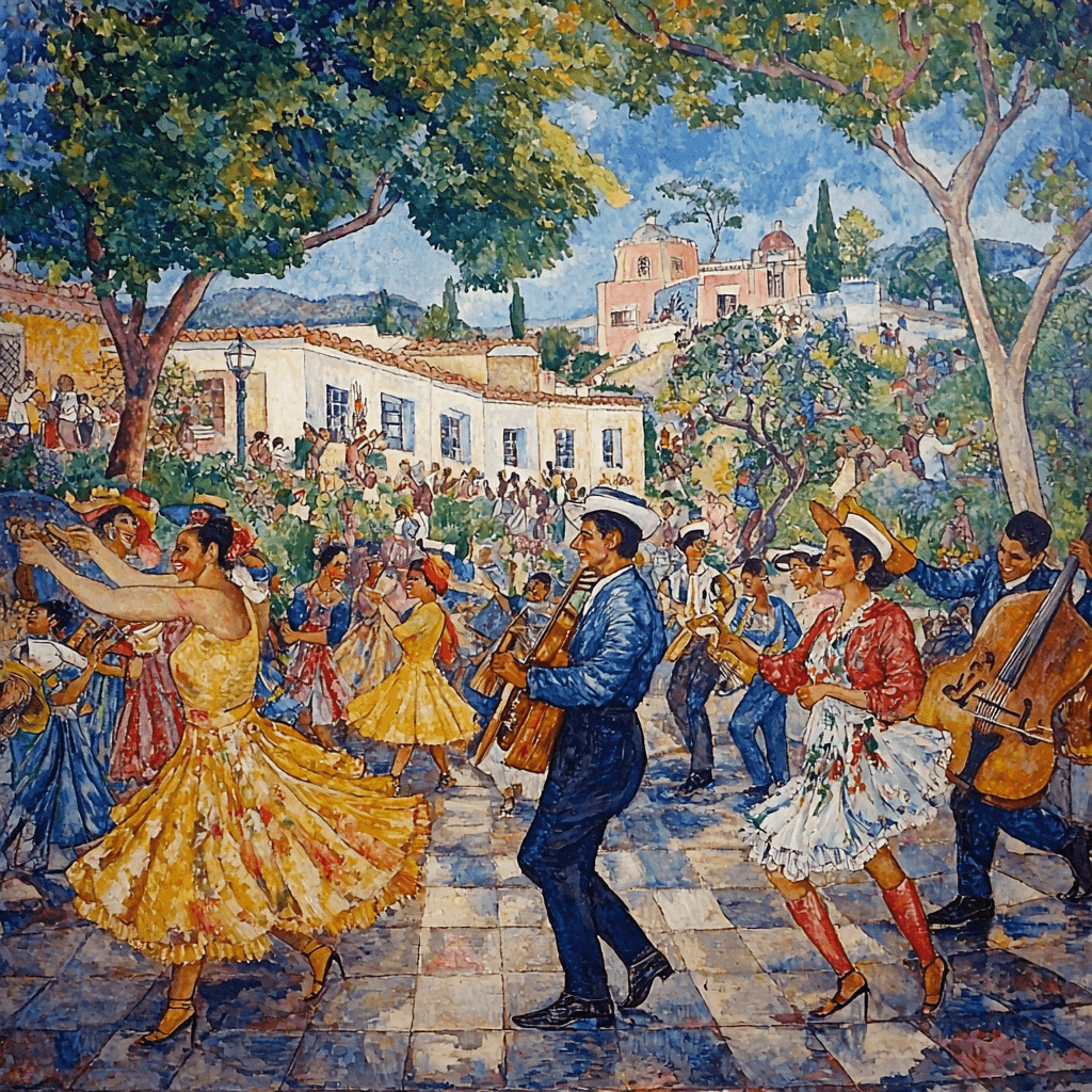 Diego Rivera Inspired Cultural Folklore Celebration Paint By Numbers Art