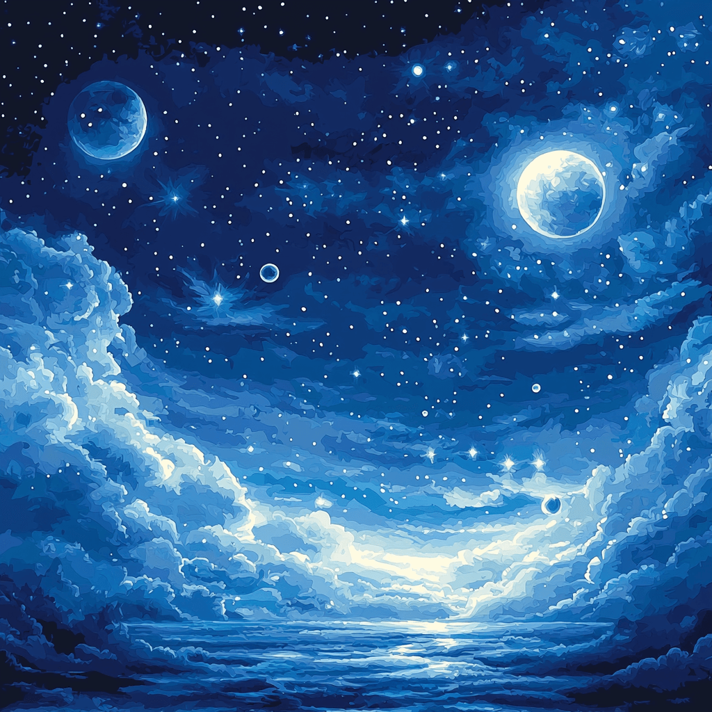 Claude Monet Inspired Ethereal Night Paint By Numbers Art