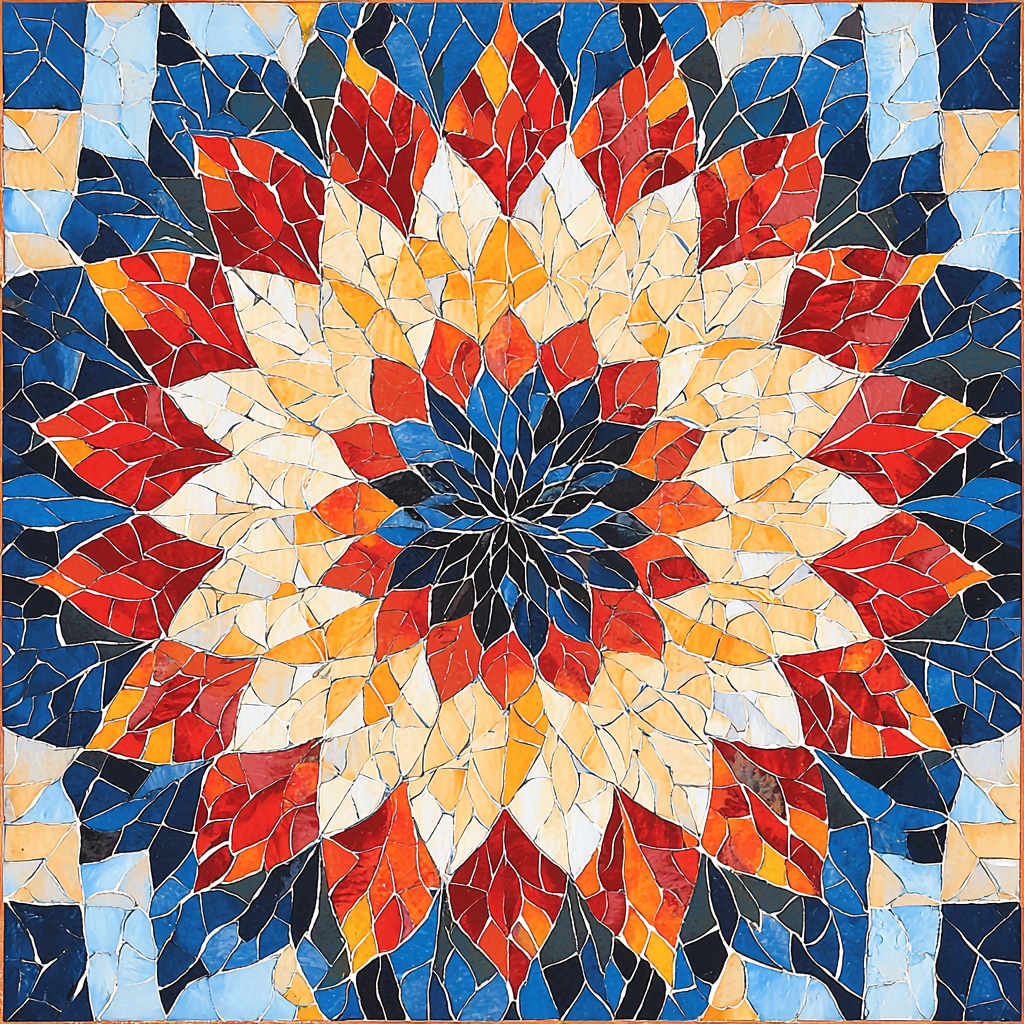 Leonardo Da Vinci Inspired Mosaic Of Colors Paint By Number