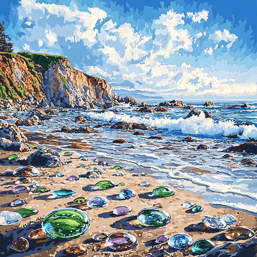 The Glass Beach Paint By Color