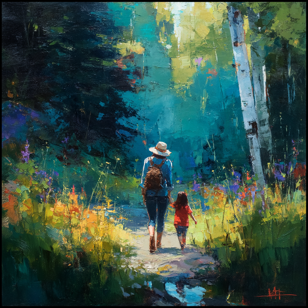 Mother's Heart In Nature Paint By Numbers Kits