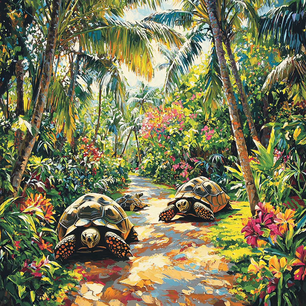 Seychelles National Botanical Gardens Painting By Numbers Kit