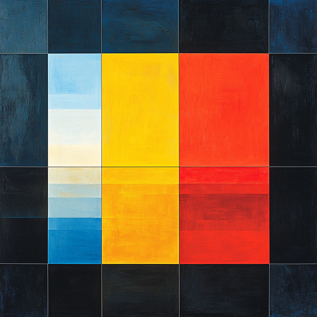 Kazimir Malevich Inspired Reflections Of Color Numbered Painting Kits