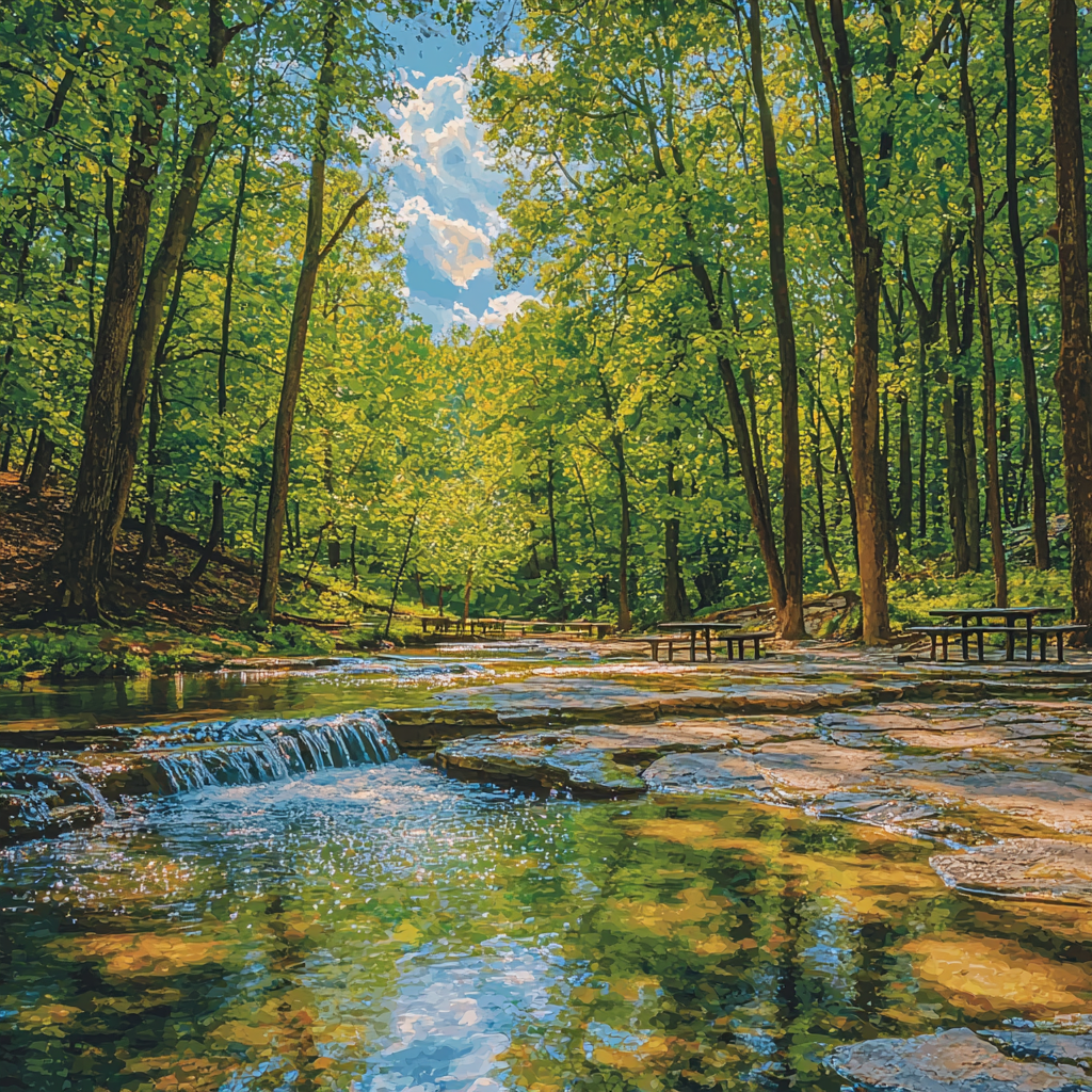 Bubbling Springs DIY Paint By Numbers