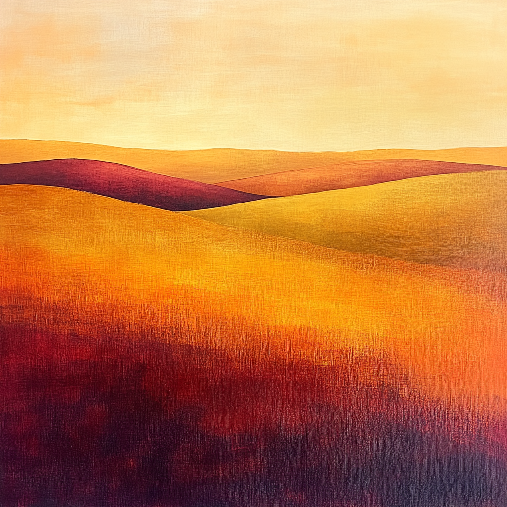 Mark Rothko Inspired Autumn Reflection painting number kit