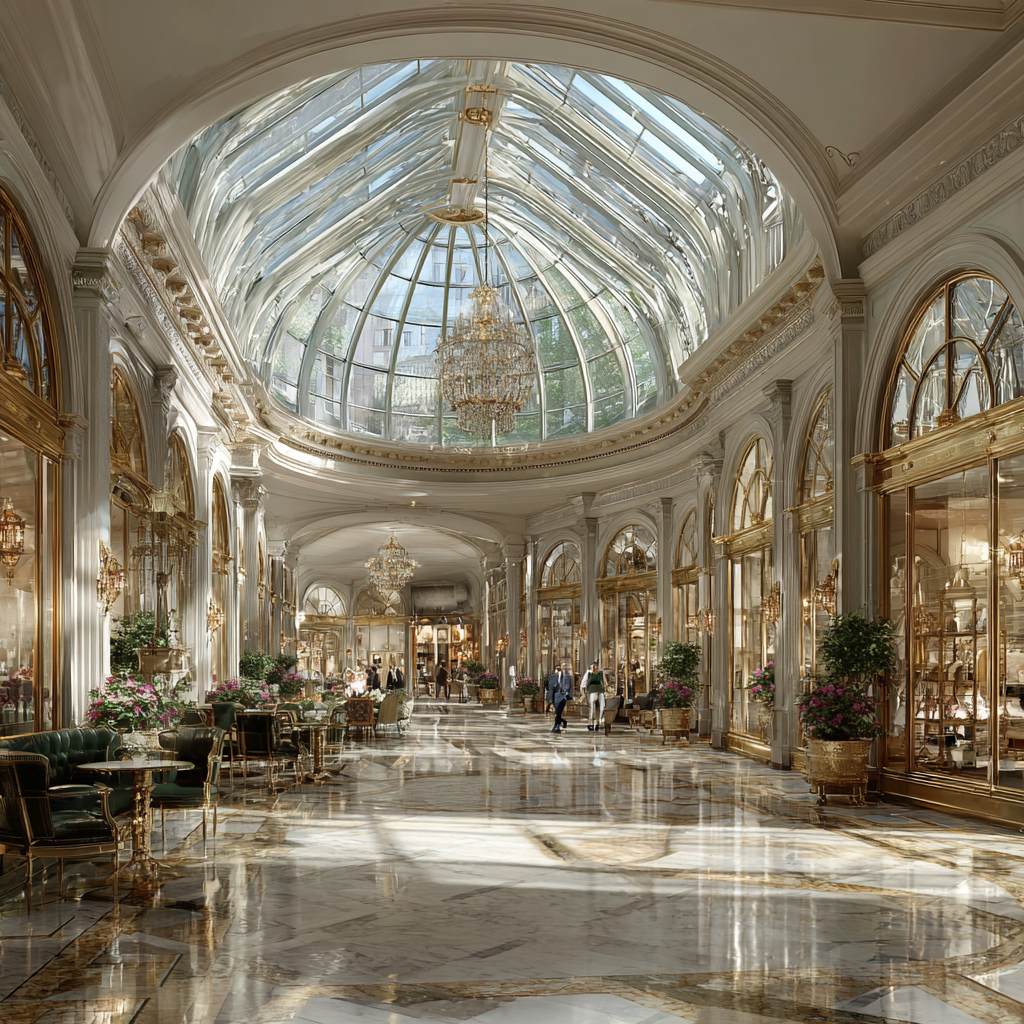 Galleria Vittorio Emanuele II Arcade Milan Italy Fashion Walk DIY paint by numbers