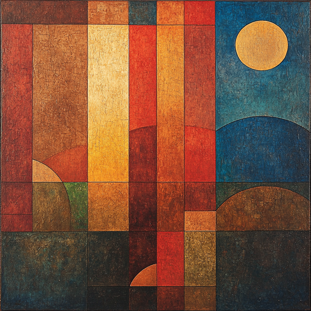 Paul Klee Inspired Harmony Of Earthly Echoes Numbered Painting Kits
