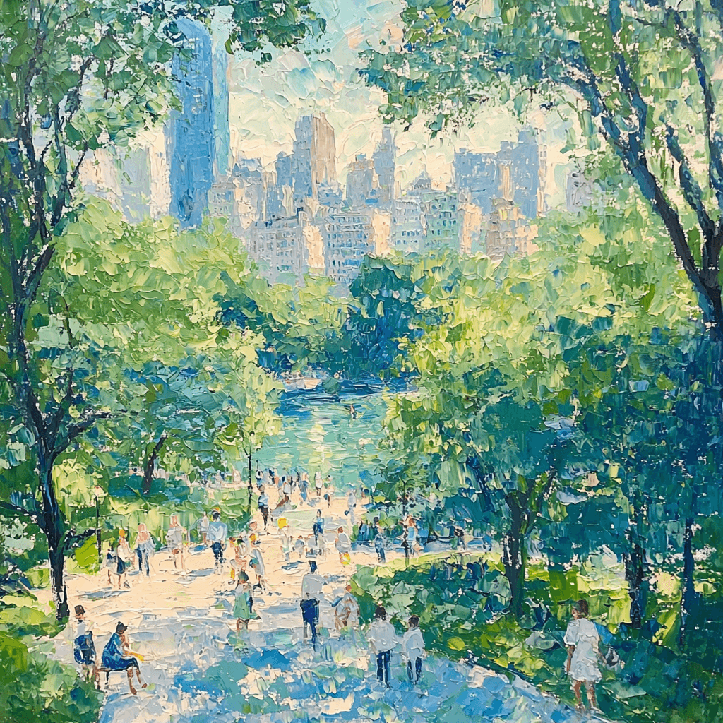 Claude Monet Inspired Impressionist Urban Park Paint By Numbers Kits