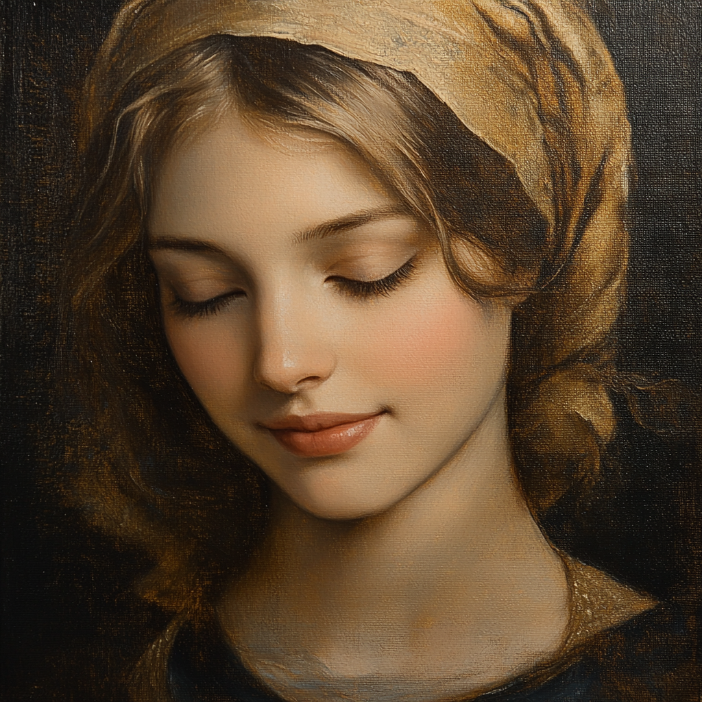 Leonardo Da Vinci Inspired Renaissance Portrait Study painting number kit