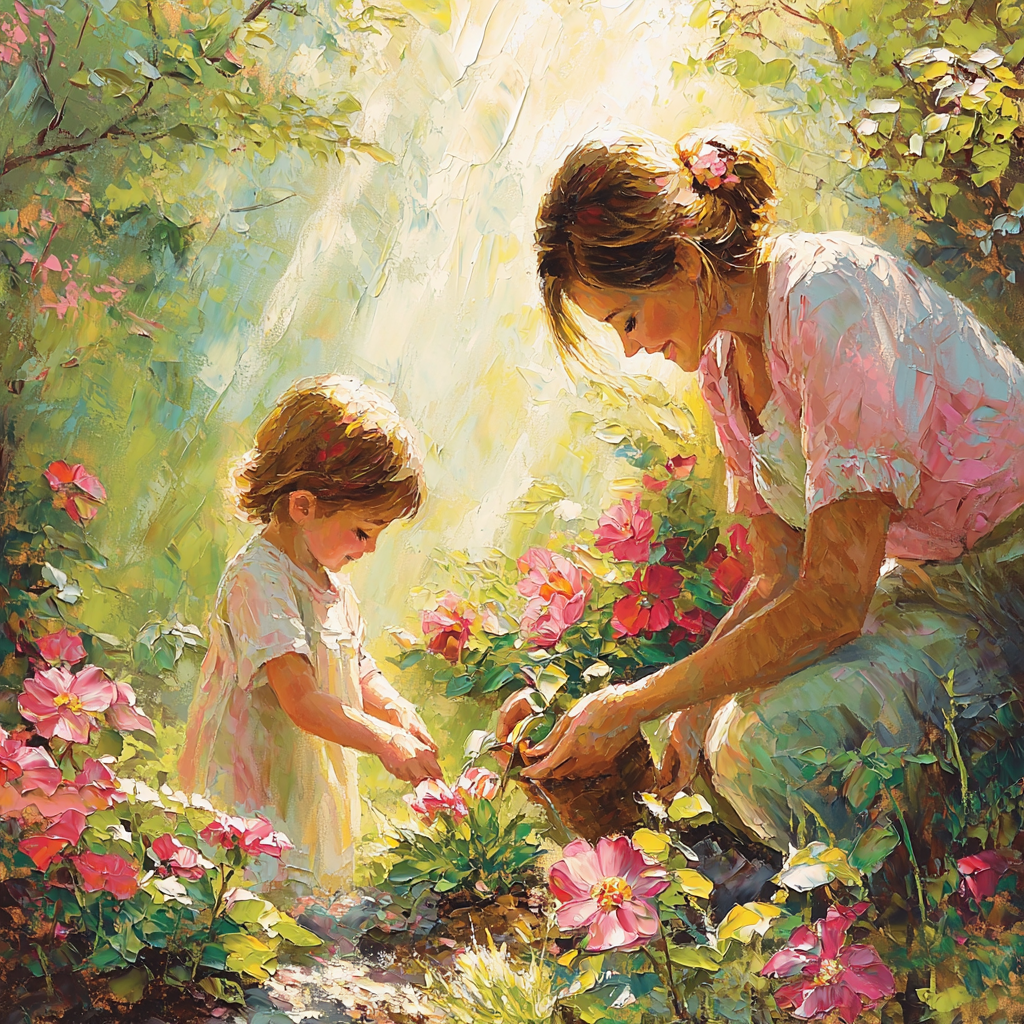 Moments In The Garden Paint By Numbers