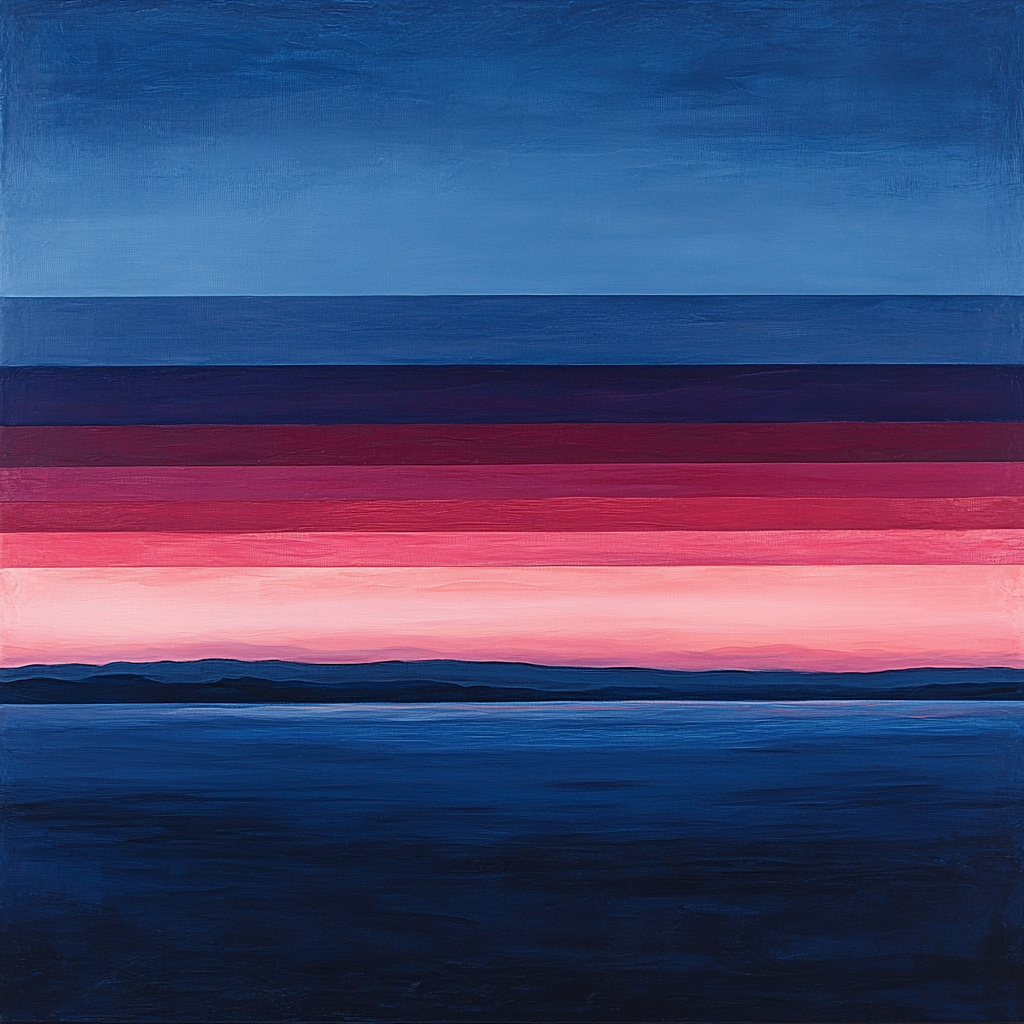 Mark Rothko Inspired Twilight Horizon painting number kit