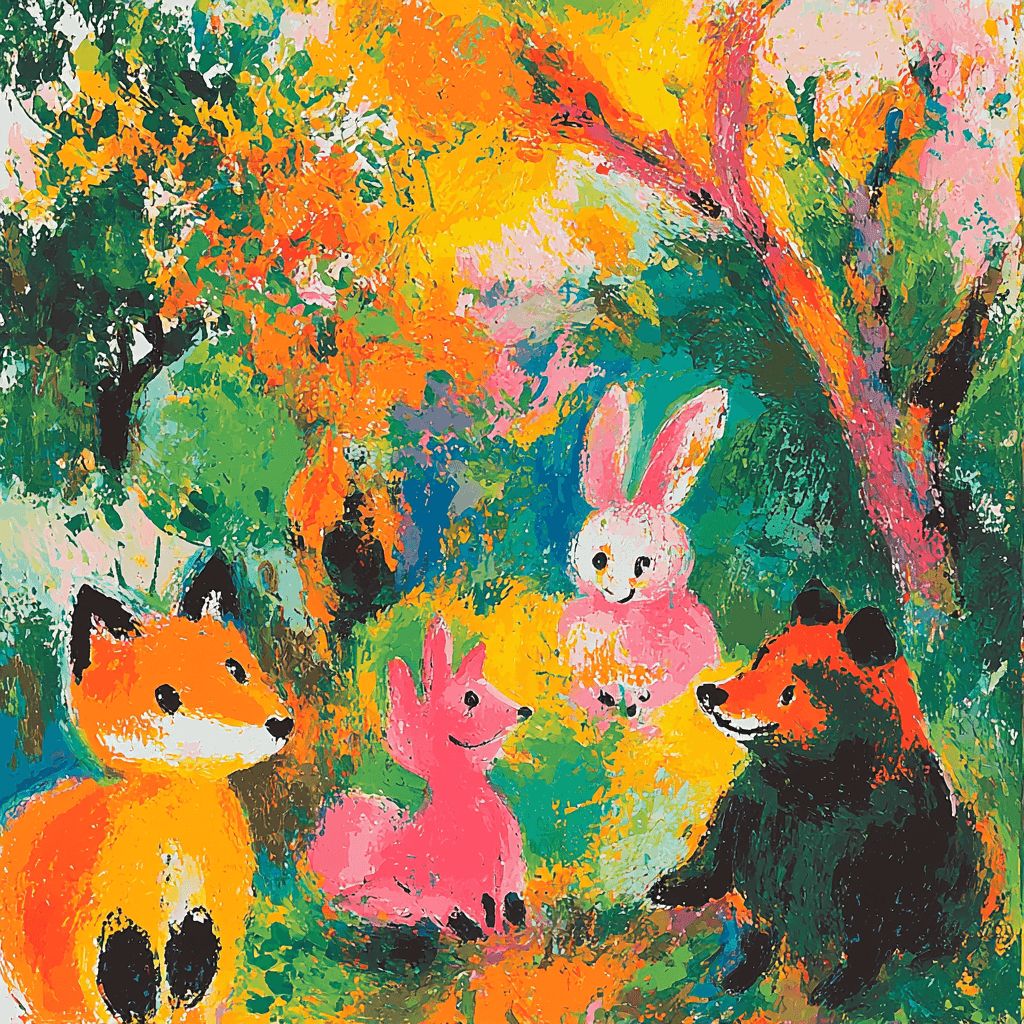 Marc Chagall Inspired Whimsical Animal Friends - DIY Painting By Numbers Kit