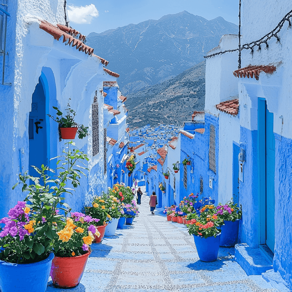 The Blue City Of Chefchaouen Paint By Numbers