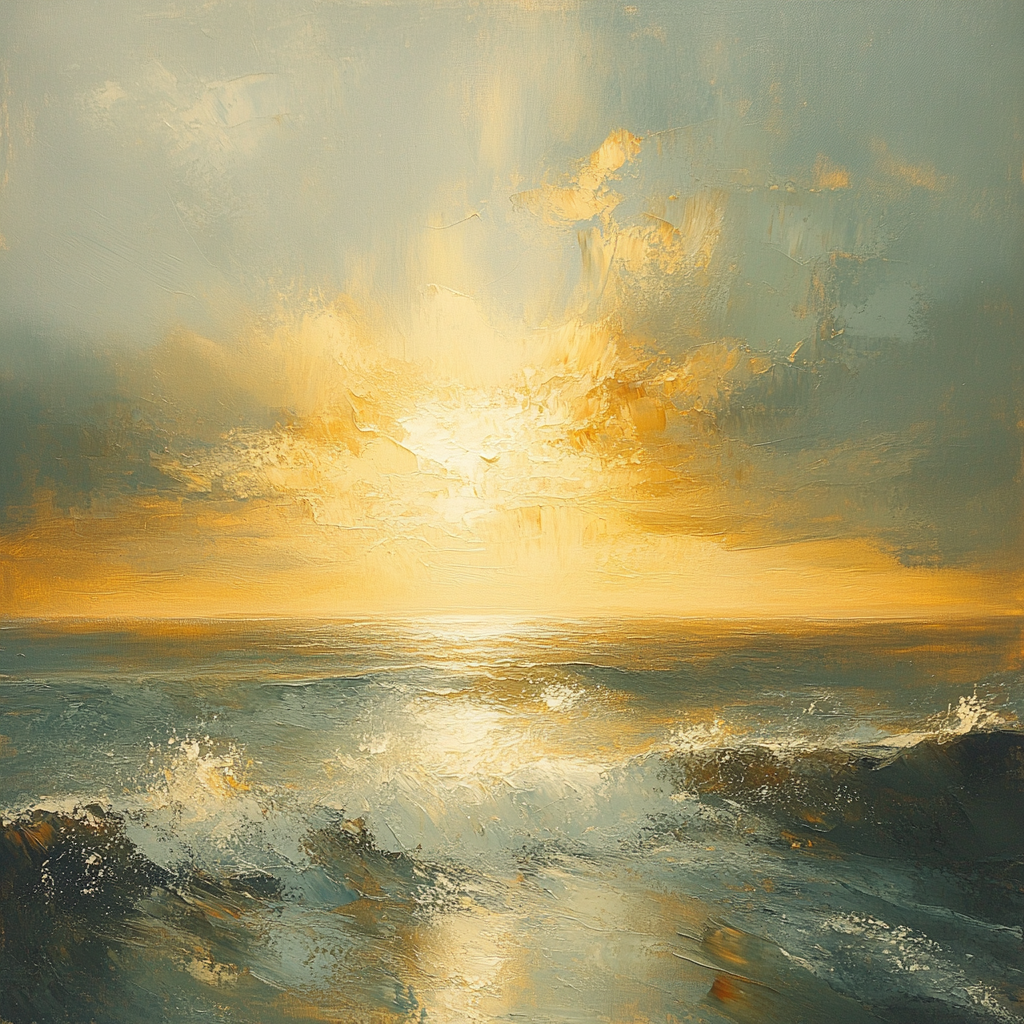 Turner Inspired Stormy Coast Painting by numbers kit