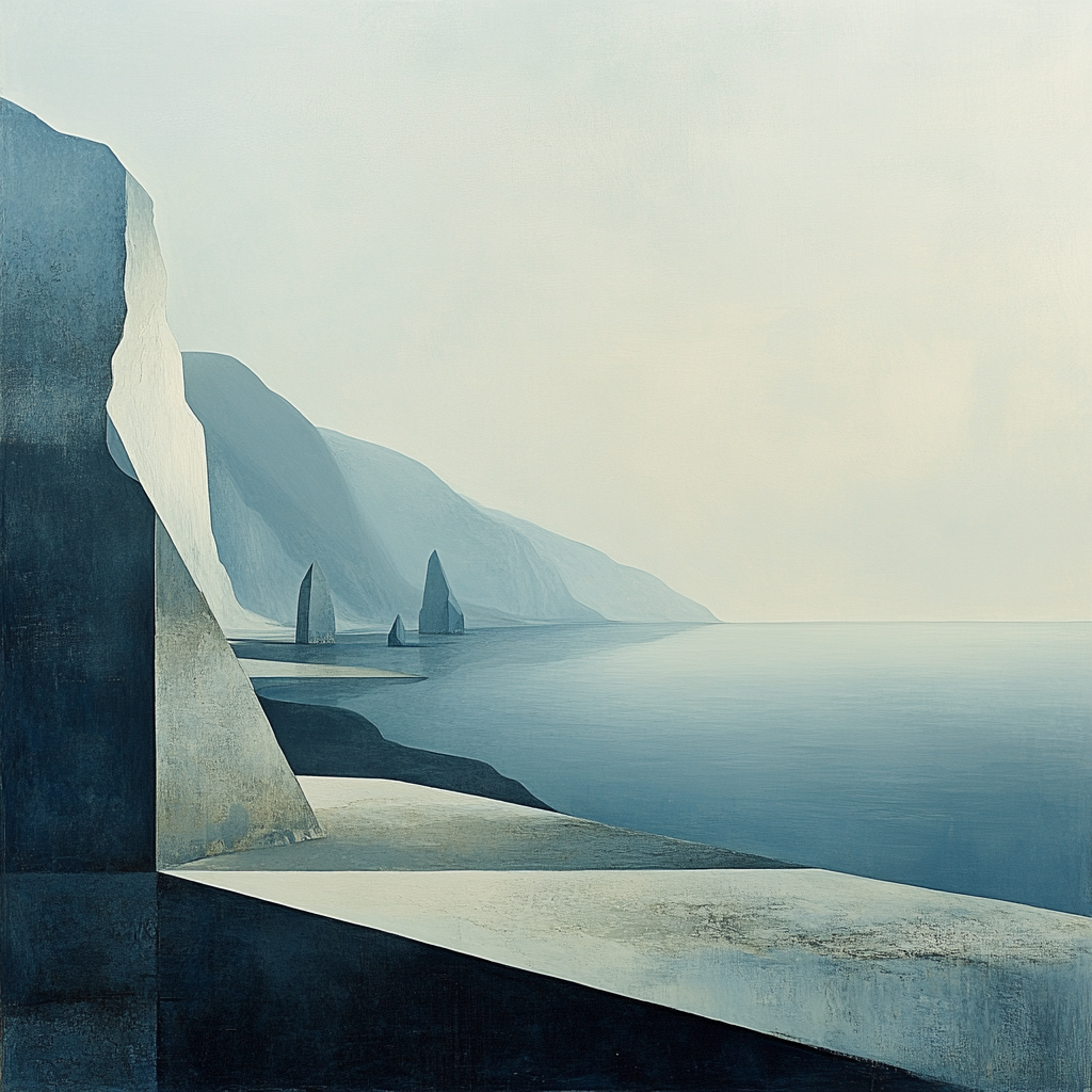 Yves Tanguy Inspired Alien Coastline DIY paint by numbers
