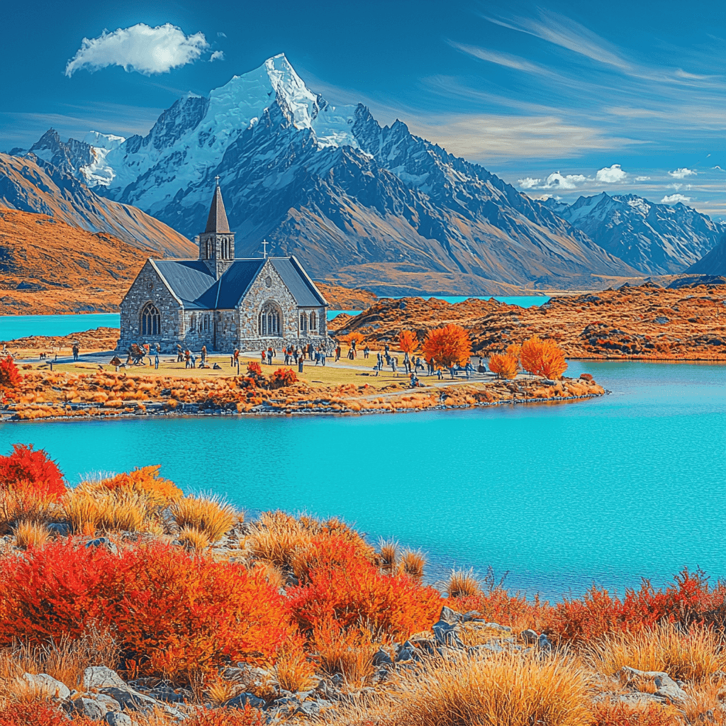 Lake Tekapo Number Painting