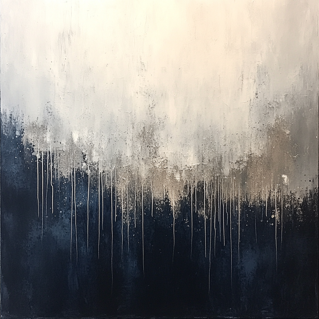 Jackson Pollock Inspired Midnight Pulse Grid paint by numbers