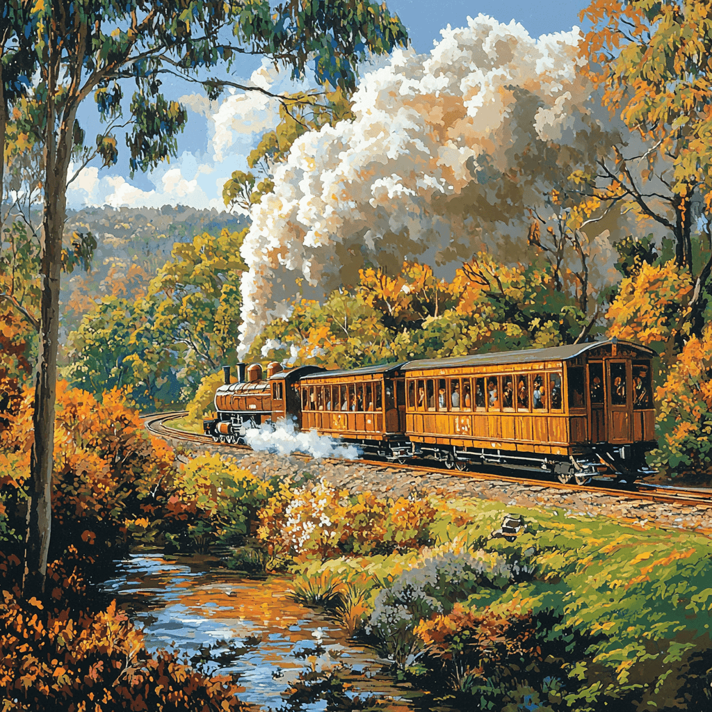 Puffing Billy Railway Numbered Painting Kits