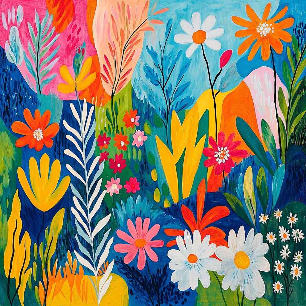 Matisse Inspired Colorful Garden Fantasy Numbered Painting Kits