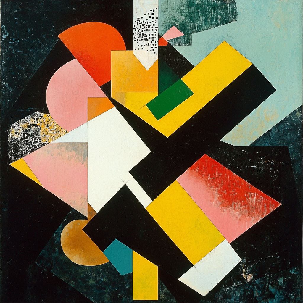 Kazimir Malevich Inspired Echoes Of Shape Paint By Numbers Kits