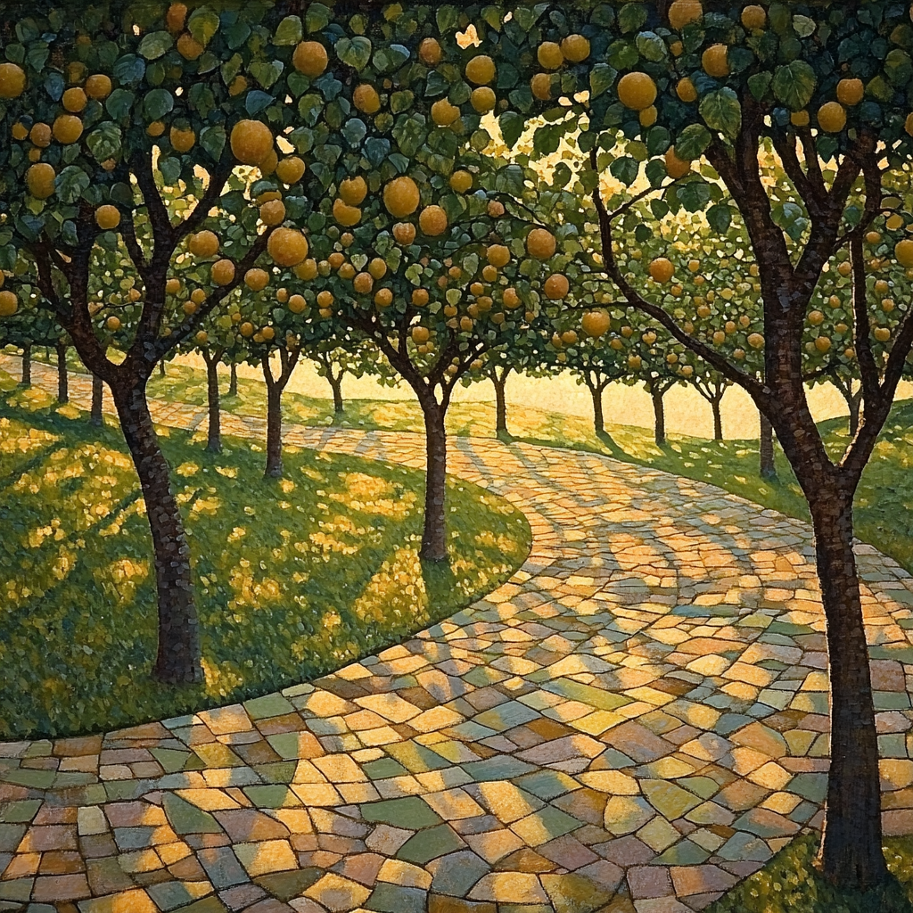 Paul Cézanne Inspired Silent Orchard Paint by numbers kits