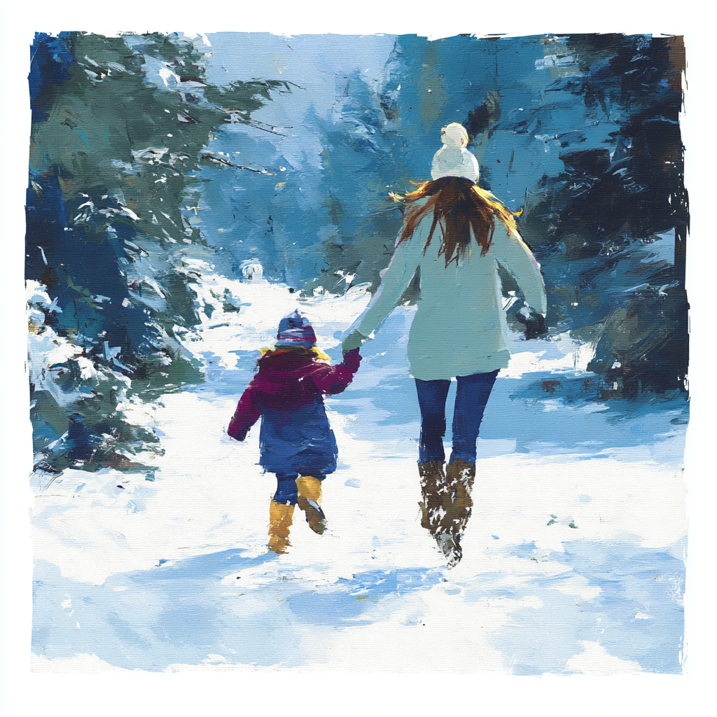 A Winter’s Walk Paint By Numbers