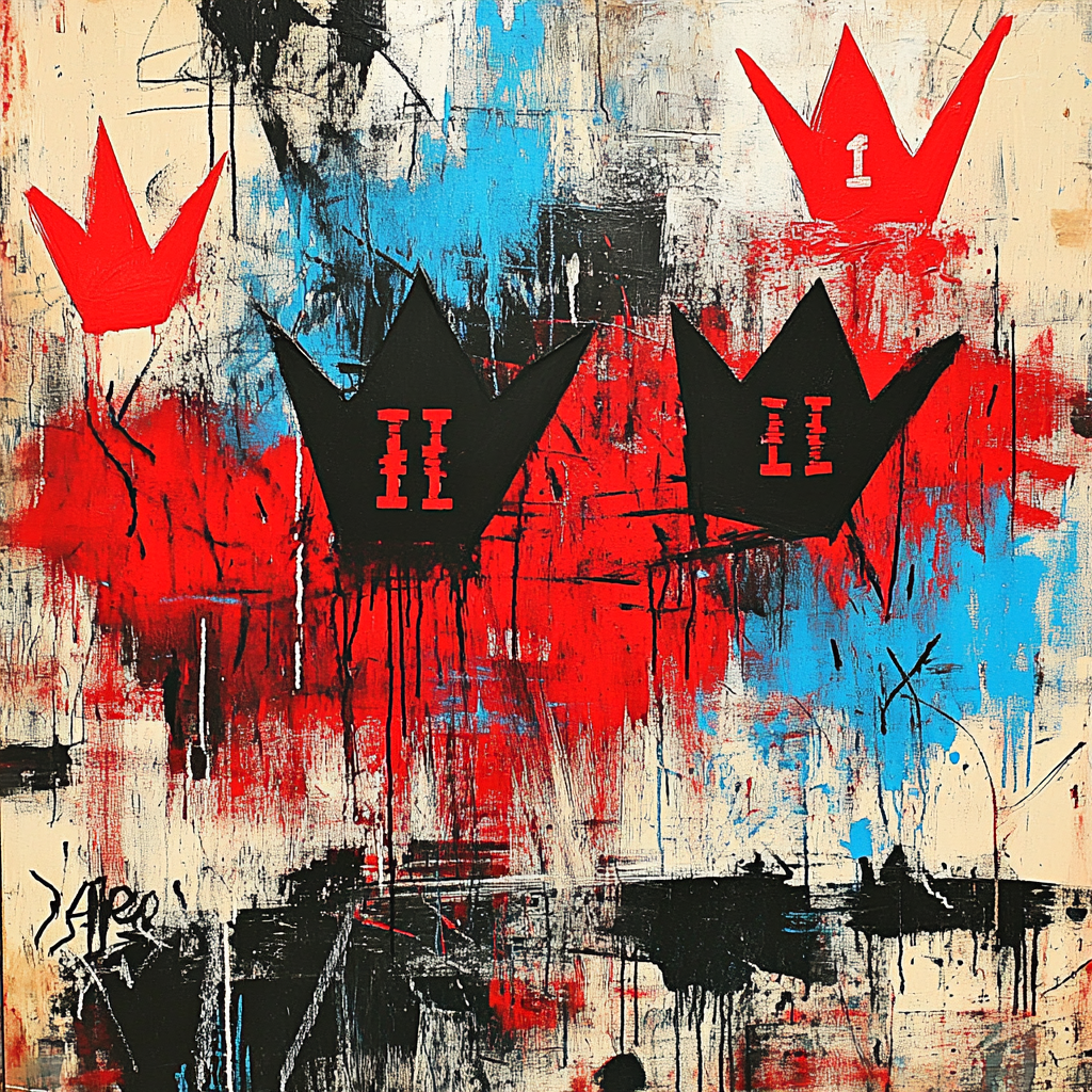 Jean-Michel Basquiat Inspired Urban Pulse Painting by numbers kit
