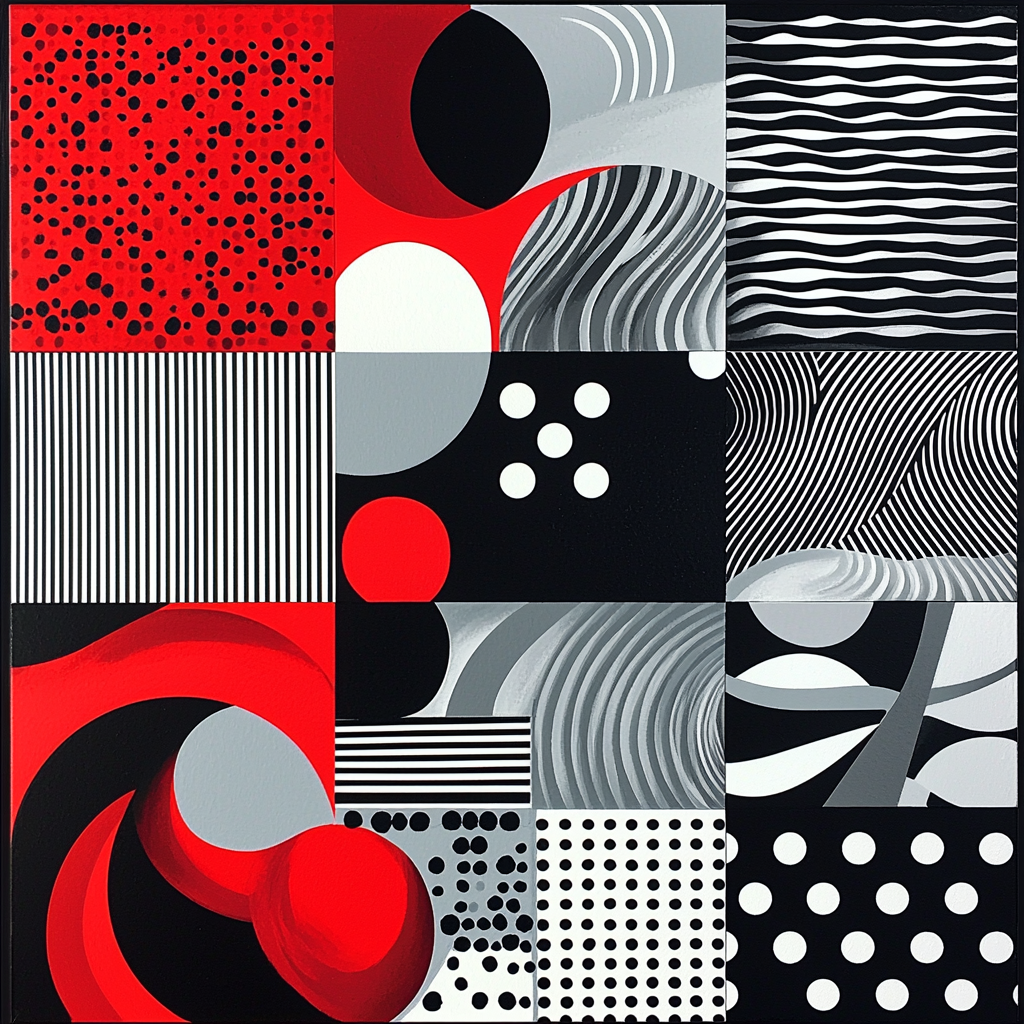 Banksy Inspired Disrupted Patterns Numbered Painting Kits