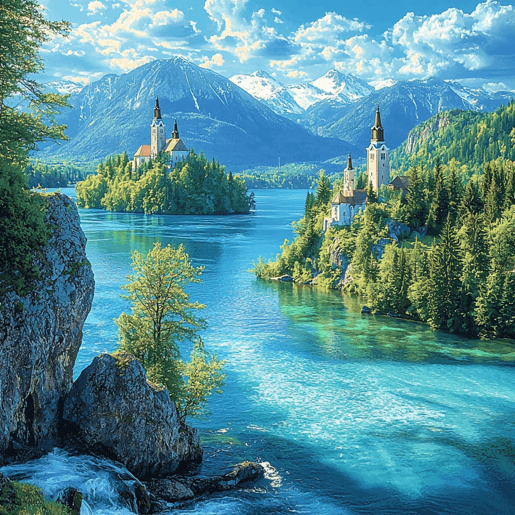 Lake Bled - Slovenia Paint By Number