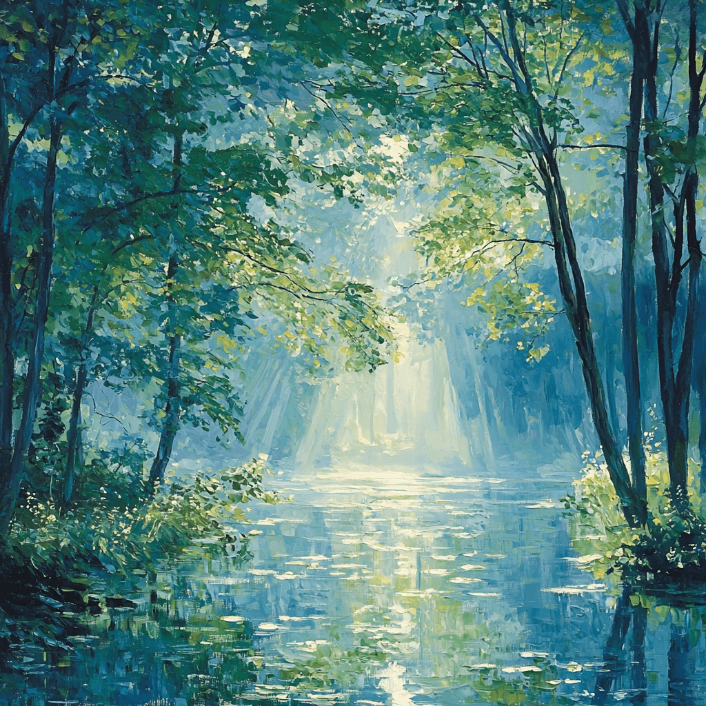 Claude Monet Inspired Enchanted Woodland Dreams DIY Paint By Numbers