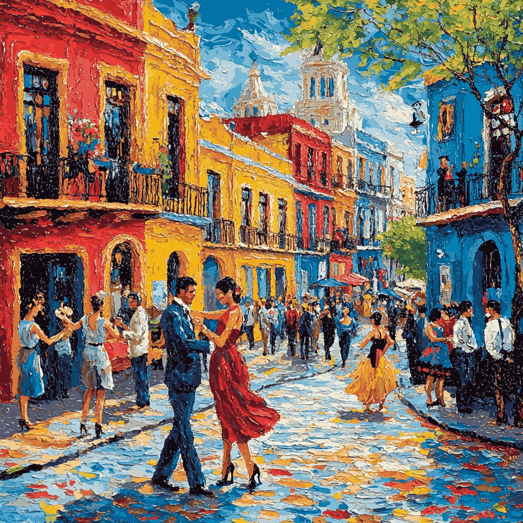 La Boca District Paint By Color