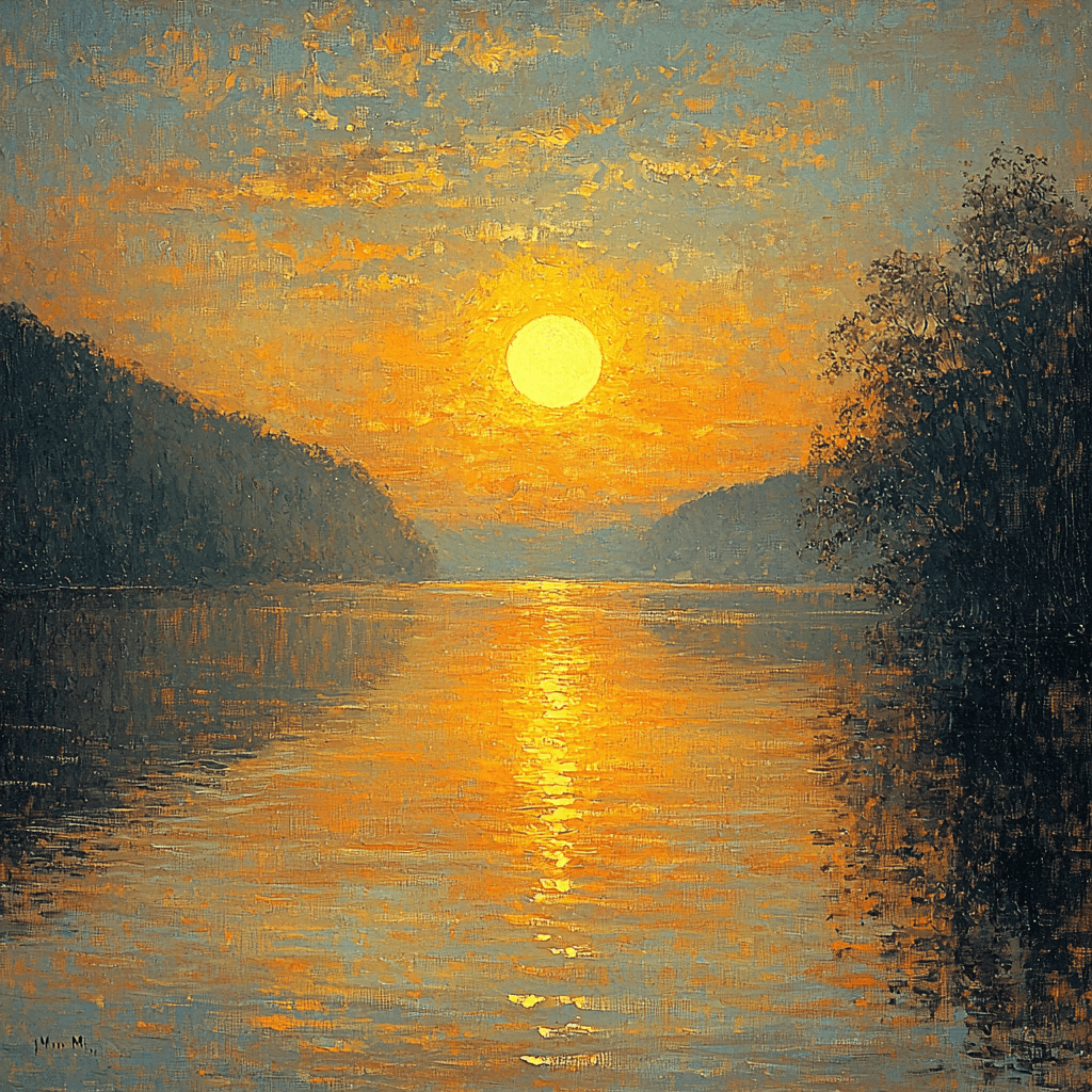 J.M.W. Turner Inspired Golden Reflections Numbered Painting Kits