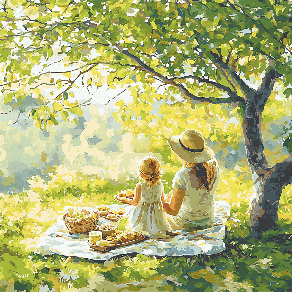 Dappled Light And Love Painting Number Kit