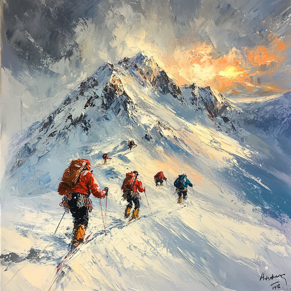 Eugene Delacroix Inspired Storming The Summit Painting by numbers kit