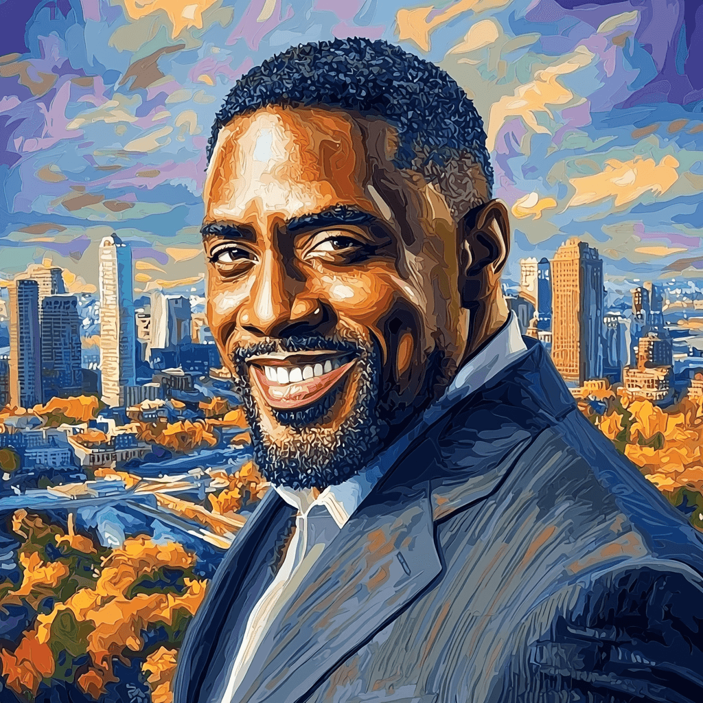 Idris Elba: The Bold Guardian Of Cinema Paint By Color