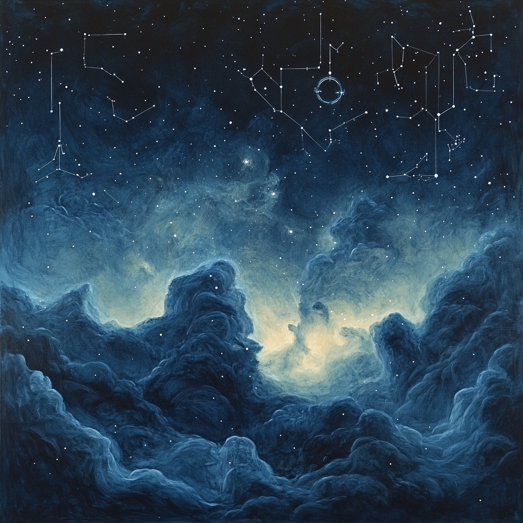 Leonardo Da Vinci Inspired Harmonic Nebula Study paint by numbers