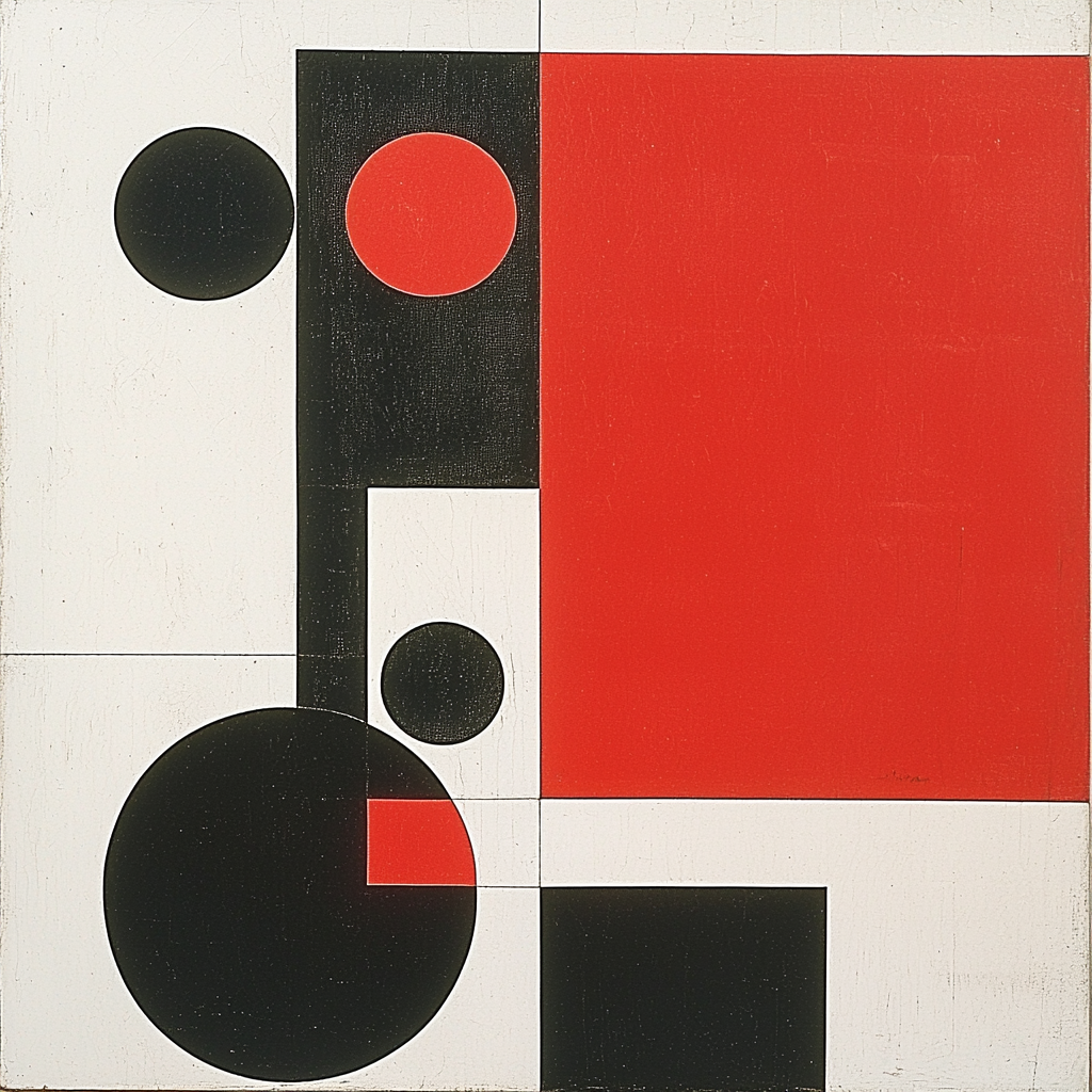 Kazimir Malevich Inspired Minimalist Dynamics Numbered Painting Kits