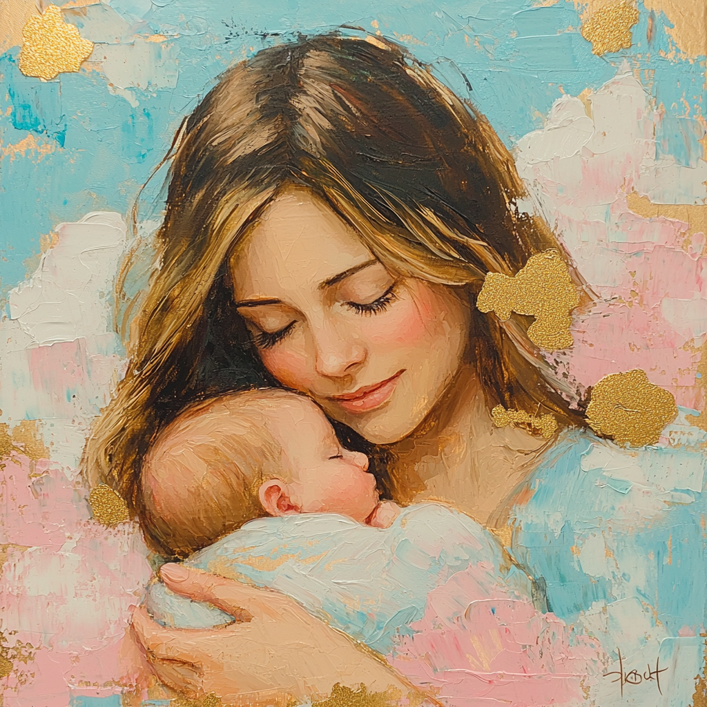 A Mother's Gentle Touch Painting Number Kit