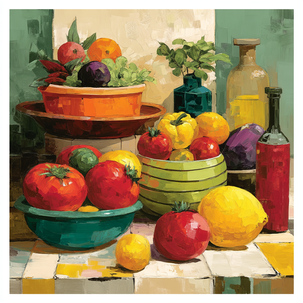 Henri Matisse Inspired Colorful Market Paint By Numbers