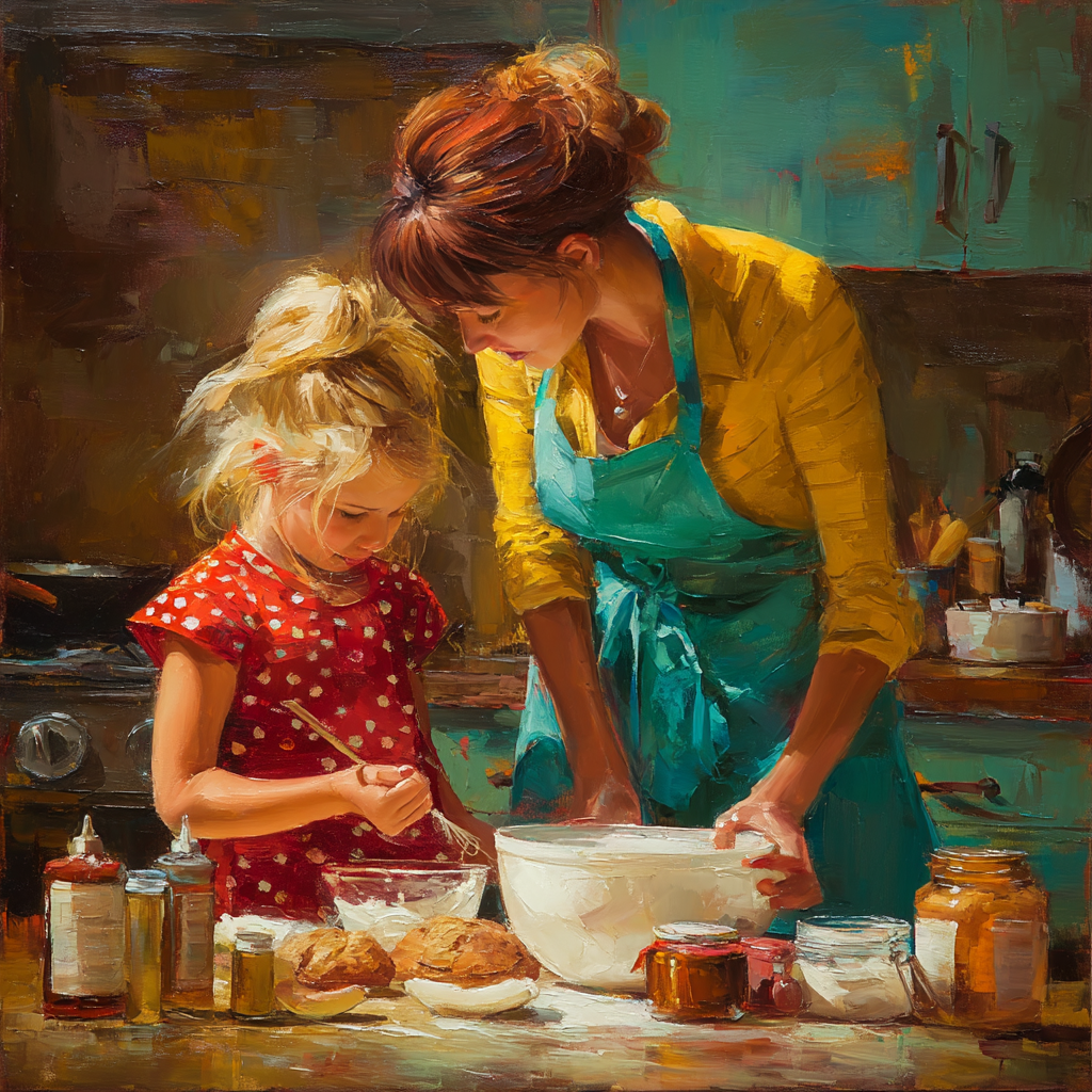 Moms Love Is Sweet Painting By Numbers Kit