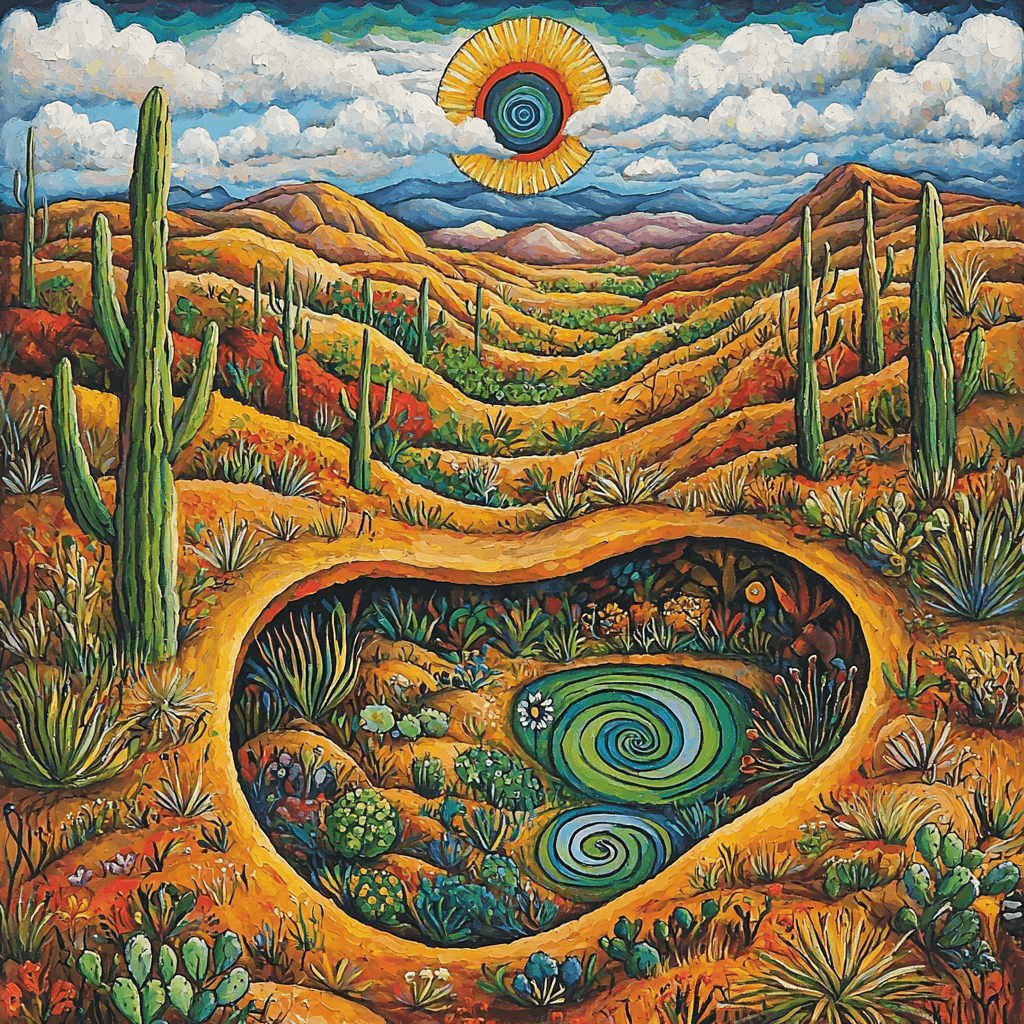 Frida Kahlo Inspired Illusions Of The Desert Paint By Color