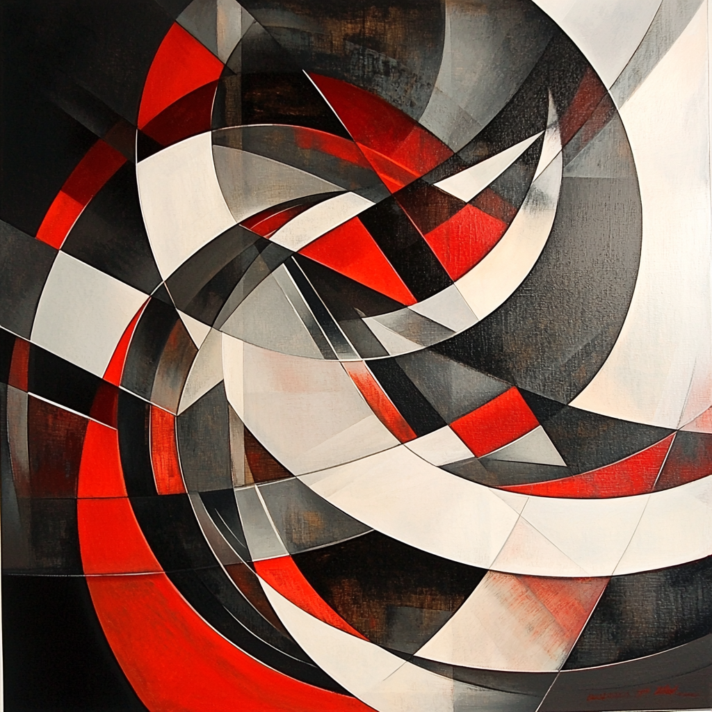 Kazimir Malevich Inspired Dynamic Space Paint By Numbers Kits