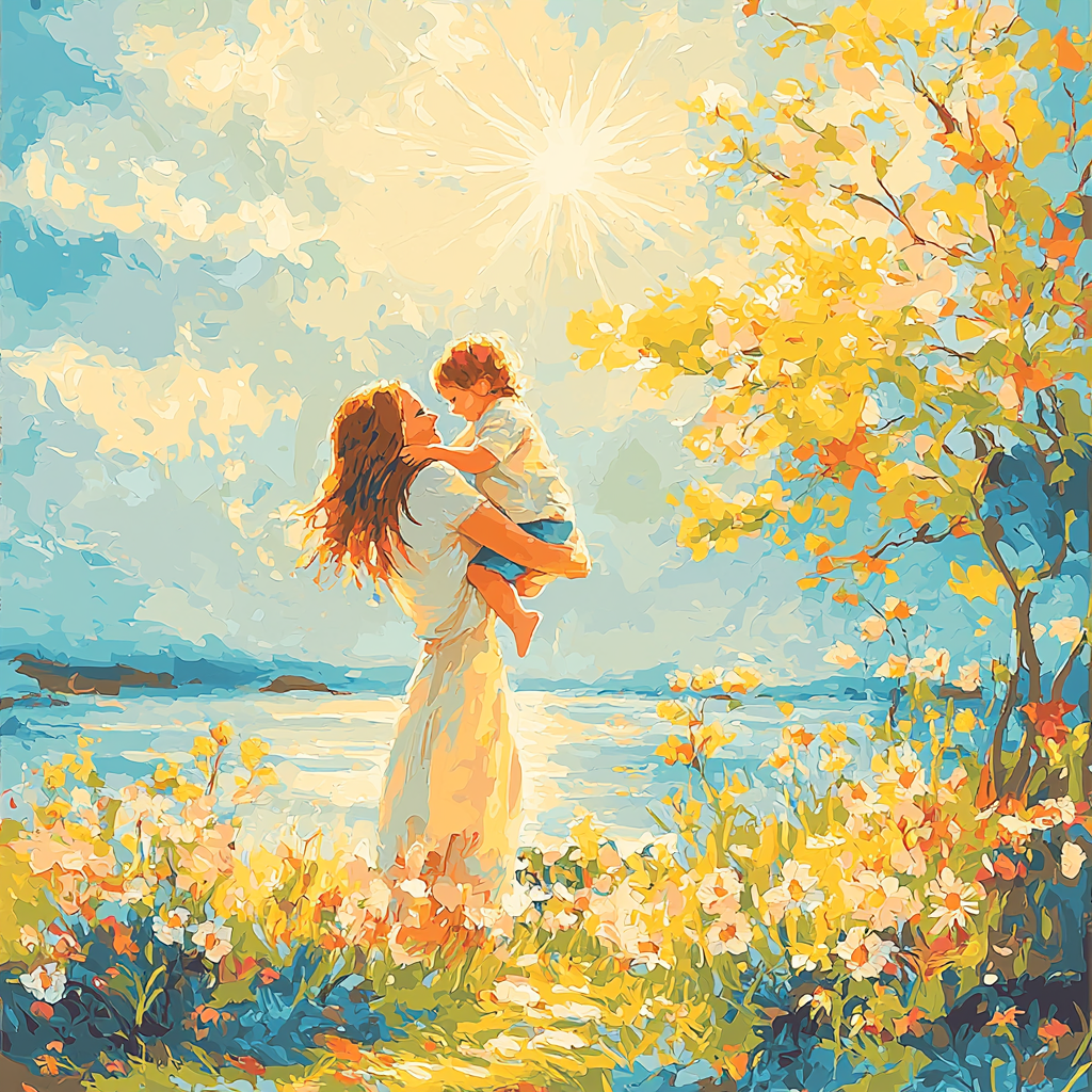 Sunshine And Hugs Painting Number Kit