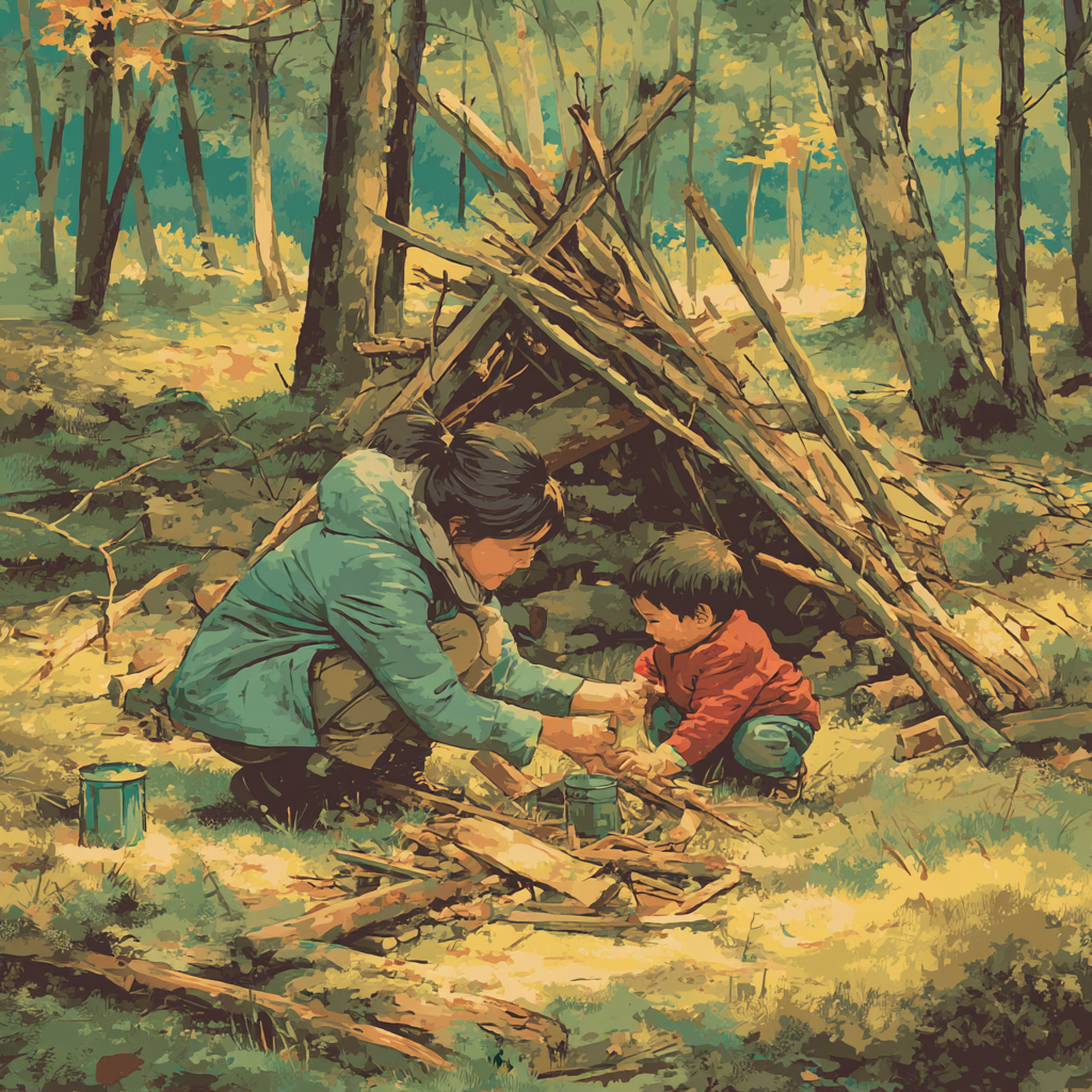 Forest Fort Friends Paint By Color